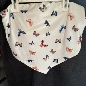 Butterfly Print Tube Top